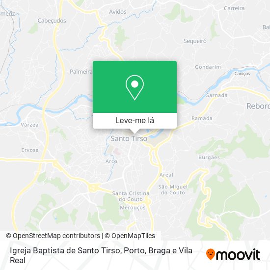 Igreja Baptista de Santo Tirso mapa