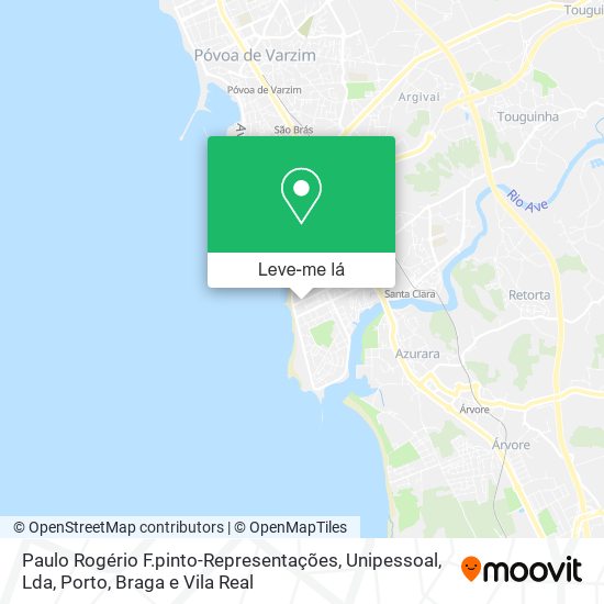 Paulo Rogério F.pinto-Representações, Unipessoal, Lda mapa