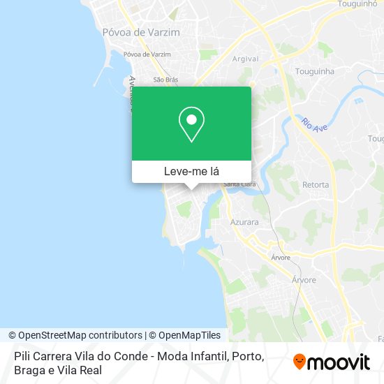 Pili Carrera Vila do Conde - Moda Infantil mapa