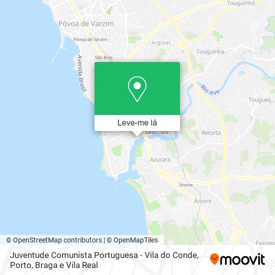 Juventude Comunista Portuguesa - Vila do Conde mapa