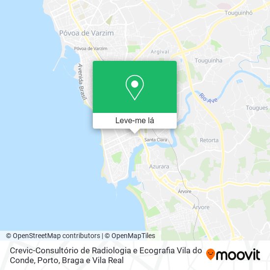 Crevic-Consultório de Radiologia e Ecografia Vila do Conde mapa