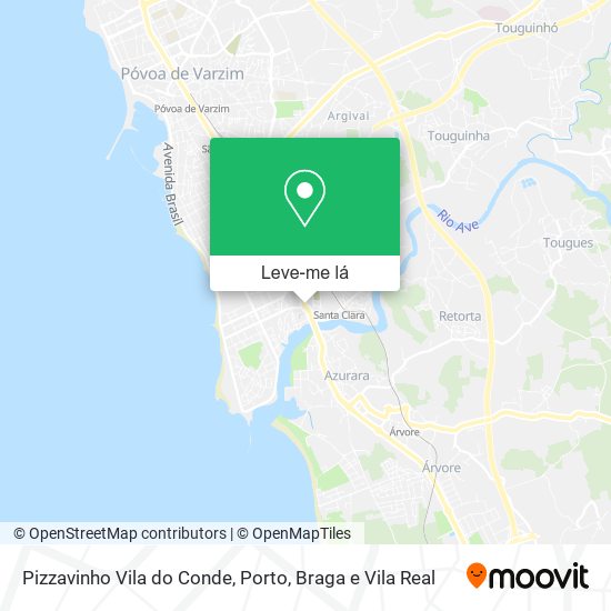 Pizzavinho Vila do Conde mapa