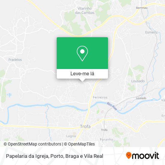 Papelaria da Igreja mapa