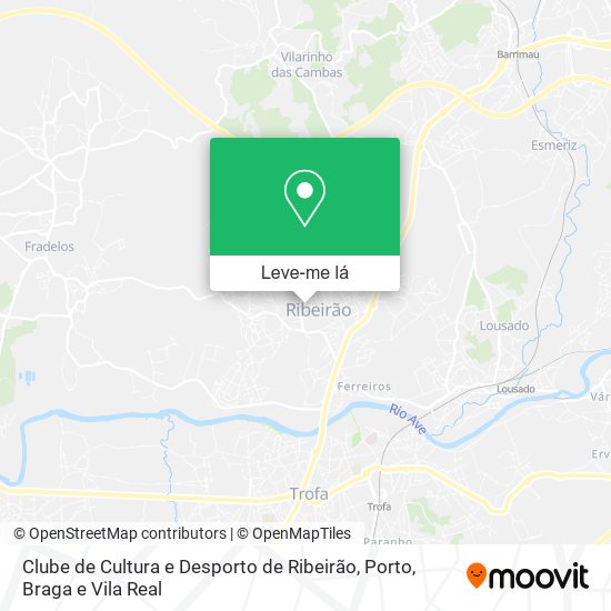 Clube de Cultura e Desporto de Ribeirão mapa