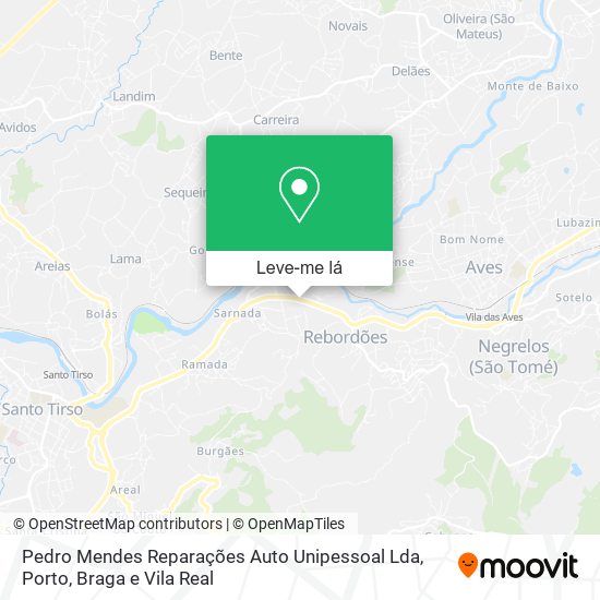 Pedro Mendes Reparações Auto Unipessoal Lda mapa