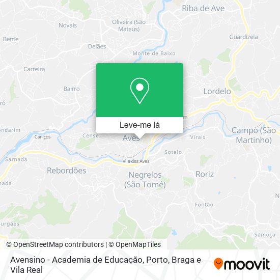Avensino - Academia de Educação mapa