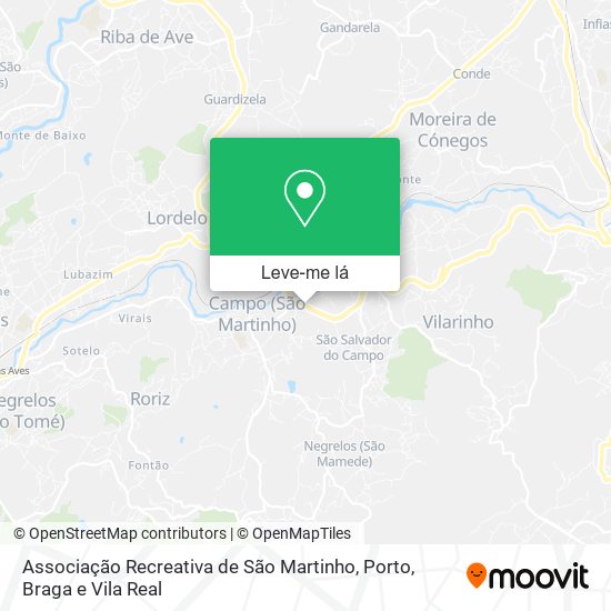 Associação Recreativa de São Martinho mapa