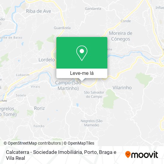 Calcaterra - Sociedade Imobiliária mapa