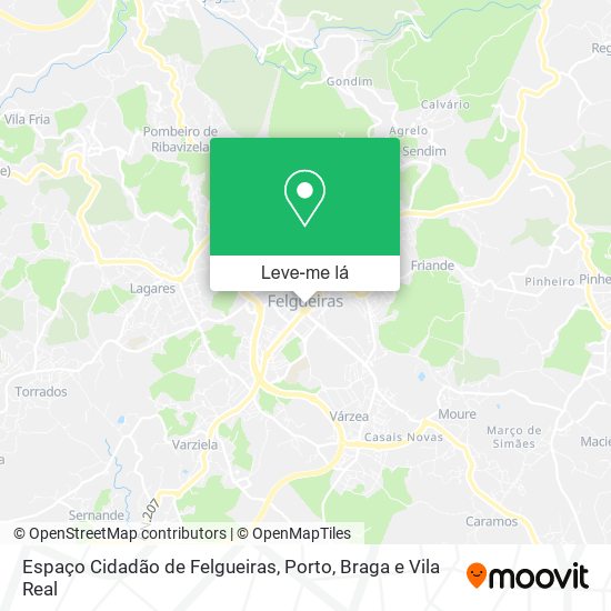 Espaço Cidadão de Felgueiras mapa