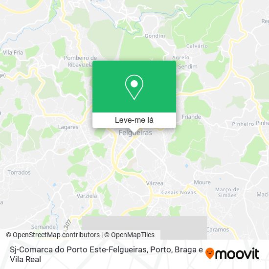Sj-Comarca do Porto Este-Felgueiras mapa