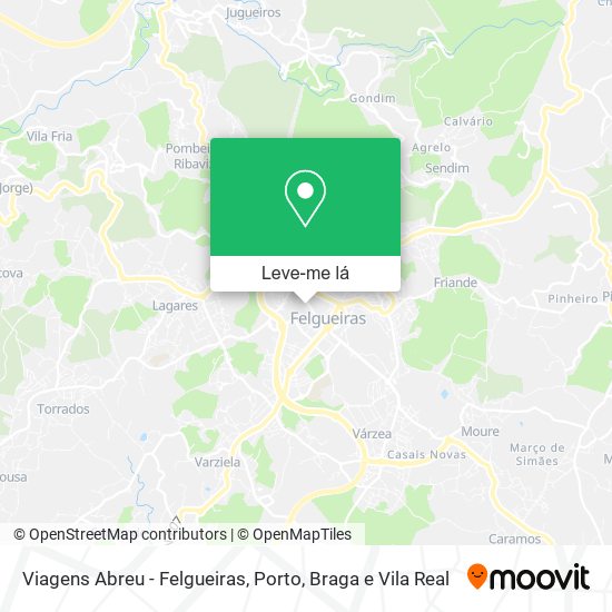Viagens Abreu - Felgueiras mapa