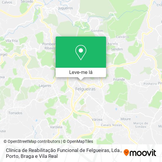 Clínica de Reabilitação Funcional de Felgueiras, Lda. mapa
