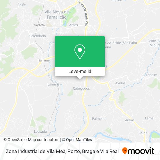 Zona Industrial de Vila Meã mapa