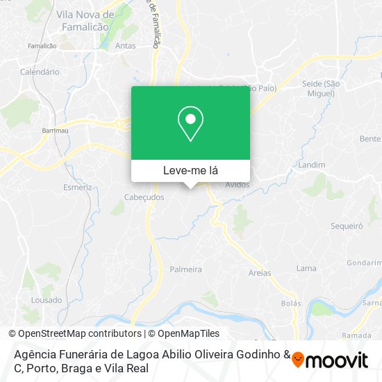 Agência Funerária de Lagoa Abilio Oliveira Godinho & C mapa