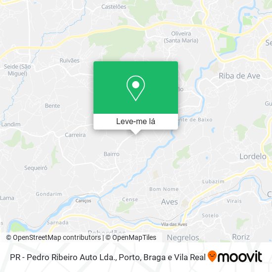 PR - Pedro Ribeiro Auto Lda. mapa