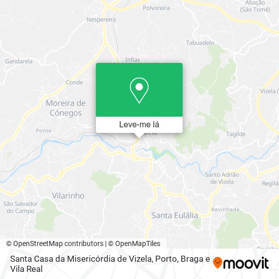 Santa Casa da Misericórdia de Vizela mapa