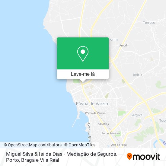 Miguel Silva & Isilda Dias - Mediação de Seguros mapa
