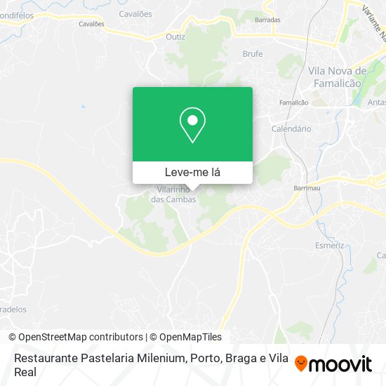 Restaurante Pastelaria Milenium mapa