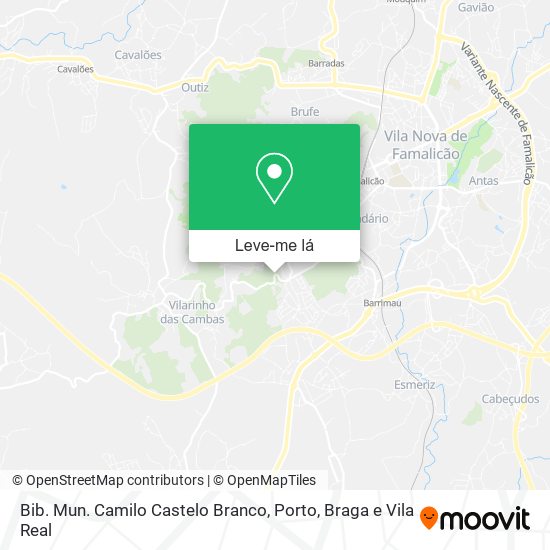 Bib. Mun. Camilo Castelo Branco mapa