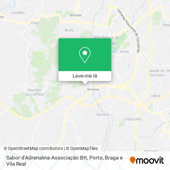 Sabor d'Adrenalina-Associação Btt mapa
