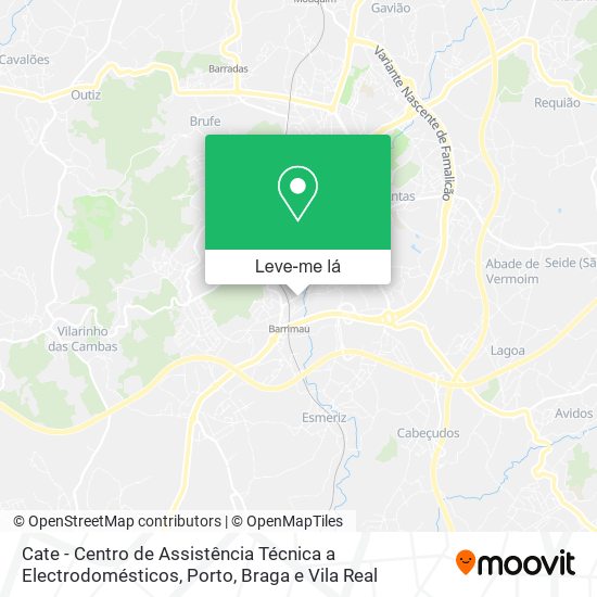 Cate - Centro de Assistência Técnica a Electrodomésticos mapa
