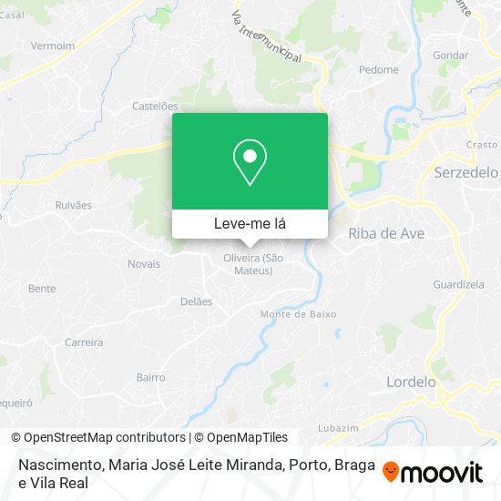 Nascimento, Maria José Leite Miranda mapa