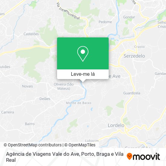 Agência de Viagens Vale do Ave mapa