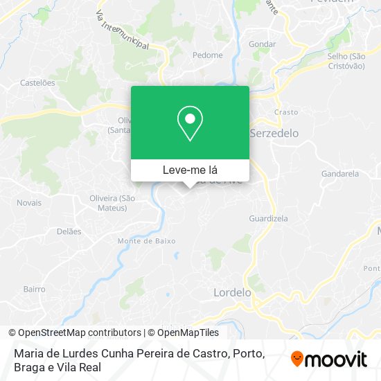 Maria de Lurdes Cunha Pereira de Castro mapa