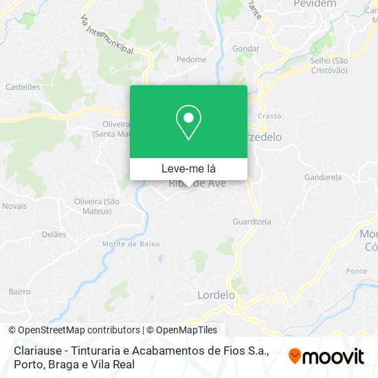 Clariause - Tinturaria e Acabamentos de Fios S.a. mapa