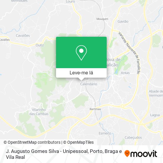 J. Augusto Gomes Silva - Unipessoal mapa