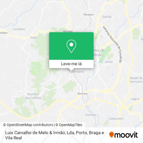 Luis Carvalho de Melo & Irmão, Lda mapa