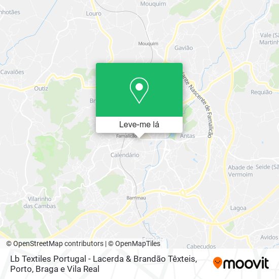 Lb Textiles Portugal - Lacerda & Brandão Têxteis mapa
