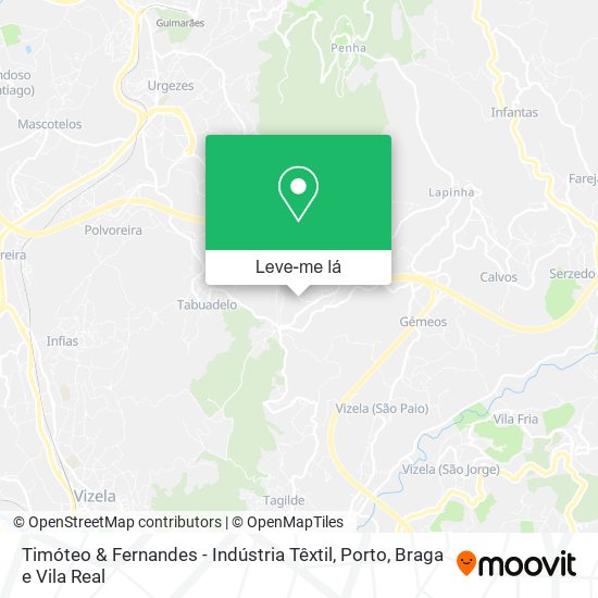 Timóteo & Fernandes - Indústria Têxtil mapa