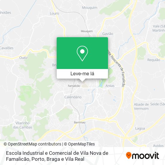 Escola Industrial e Comercial de Vila Nova de Famalicão mapa