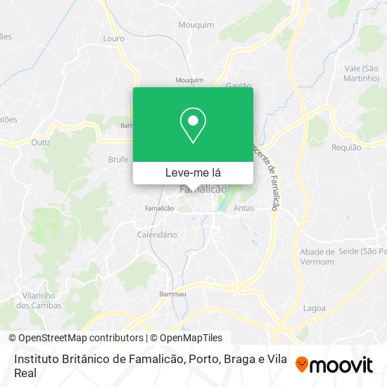 Instituto Britânico de Famalicão mapa