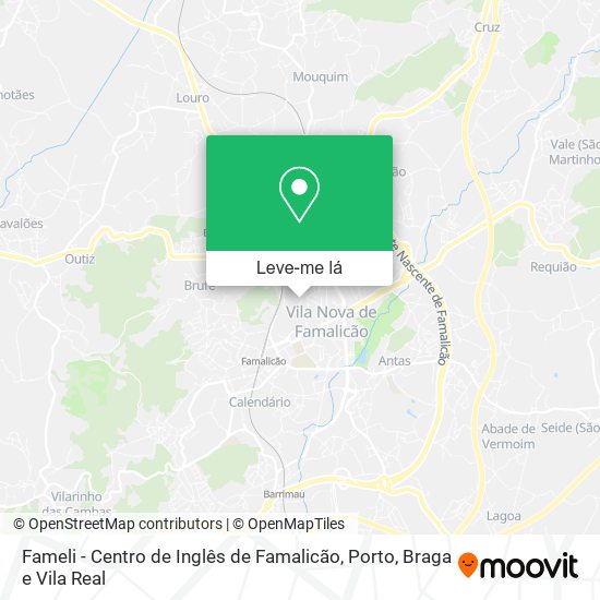 Fameli - Centro de Inglês de Famalicão mapa