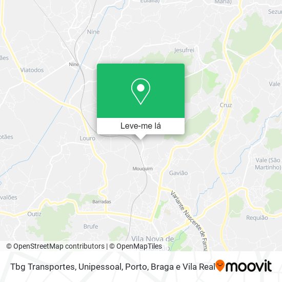 Tbg Transportes, Unipessoal mapa