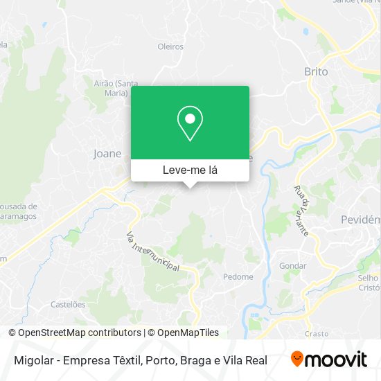Migolar - Empresa Têxtil mapa