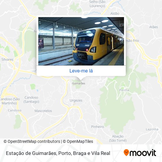 Estação de Guimarães mapa