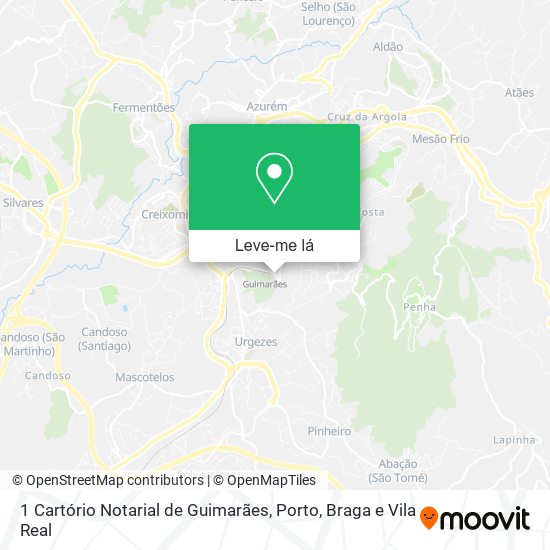 1 Cartório Notarial de Guimarães mapa