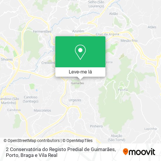 2 Conservatória do Registo Predial de Guimarães mapa