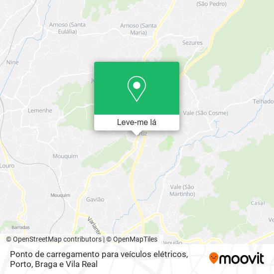 Ponto de carregamento para veículos elétricos mapa