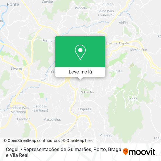 Ceguil - Representações de Guimarães mapa