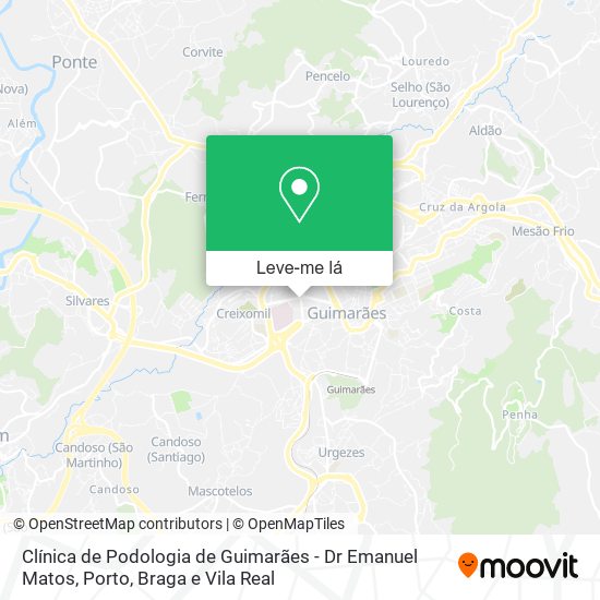Clínica de Podologia de Guimarães - Dr Emanuel Matos mapa