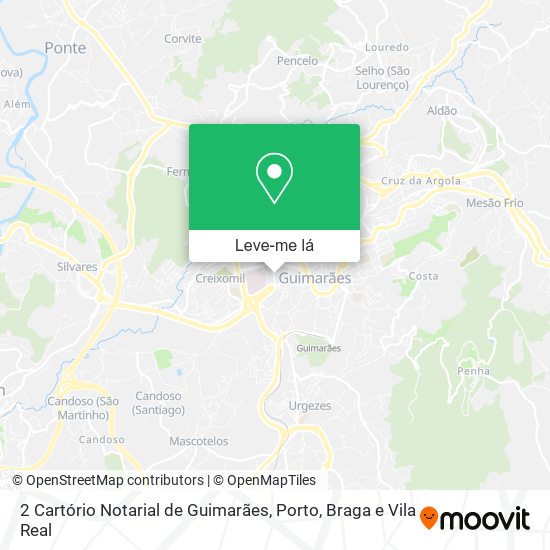 2 Cartório Notarial de Guimarães mapa
