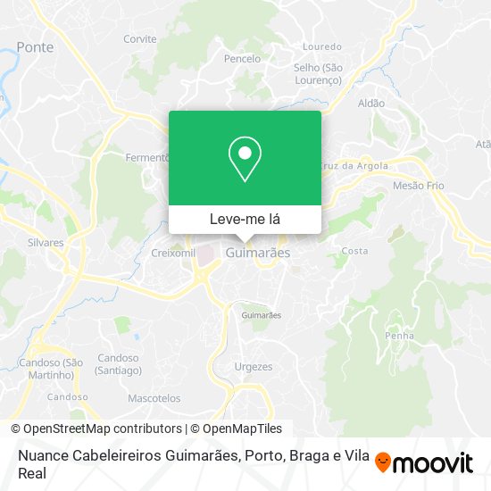 Nuance Cabeleireiros Guimarães mapa