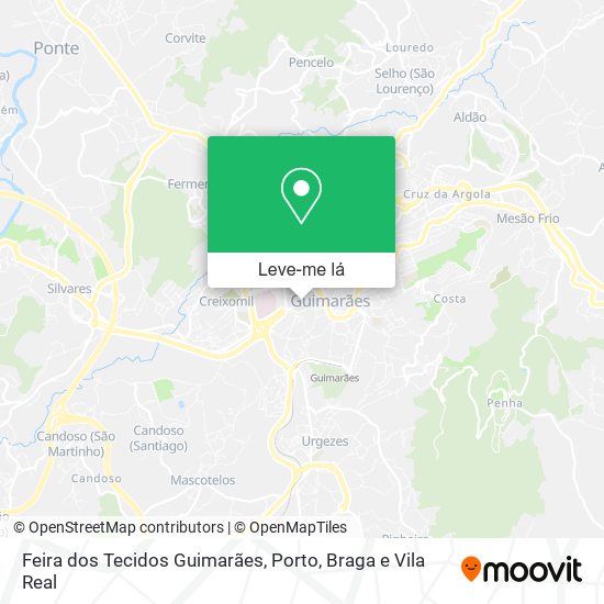 Feira dos Tecidos Guimarães mapa