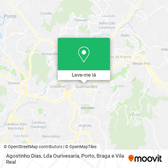 Agostinho Dias, Lda Ourivesaria mapa