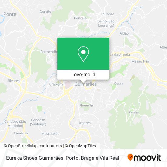 Eureka Shoes Guimarães mapa