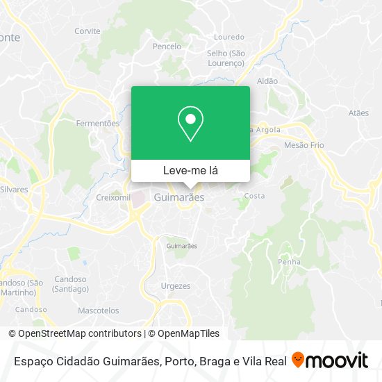 Espaço Cidadão Guimarães mapa